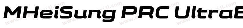 MHeiSung PRC UltraBo字体转换